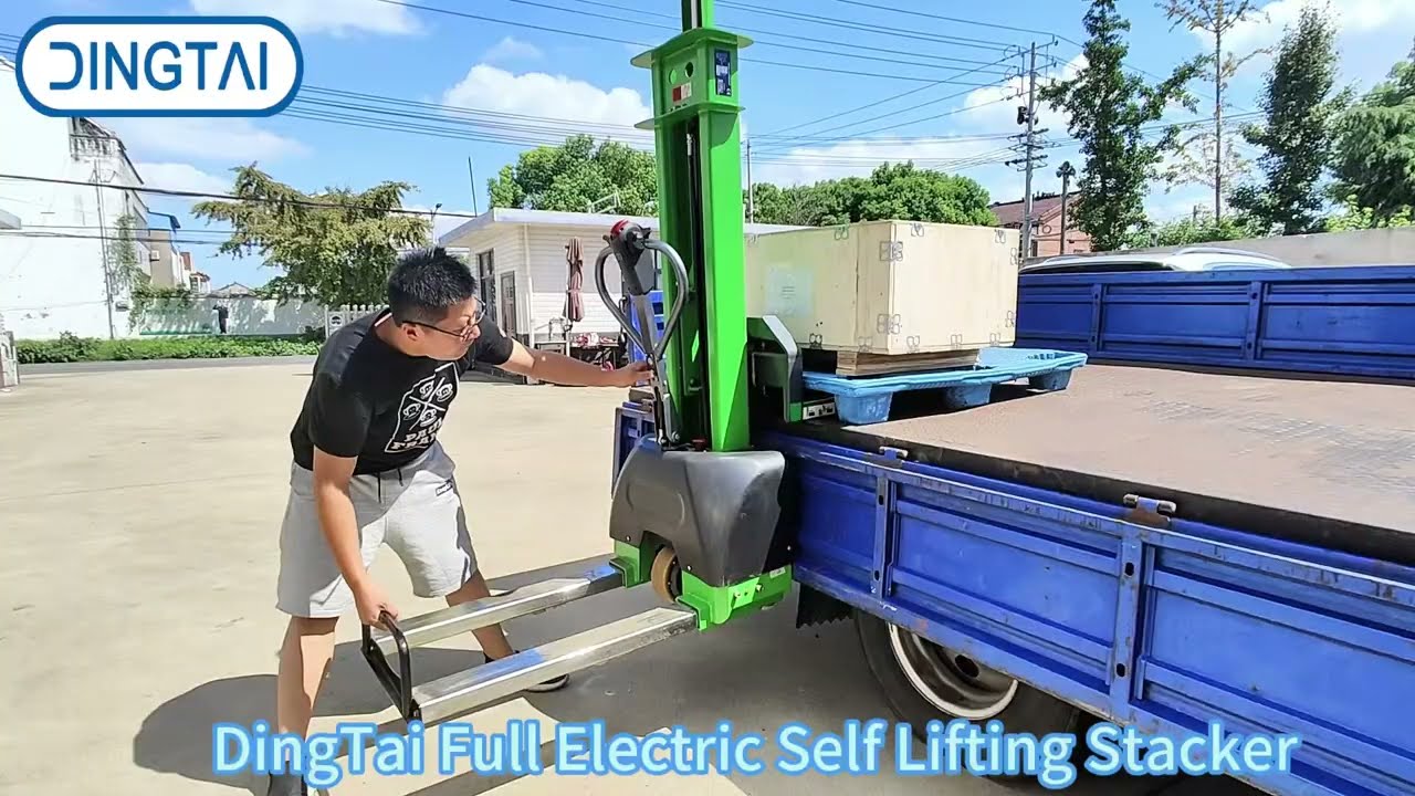 Dingtai Full Electric Self Lifting Stacker