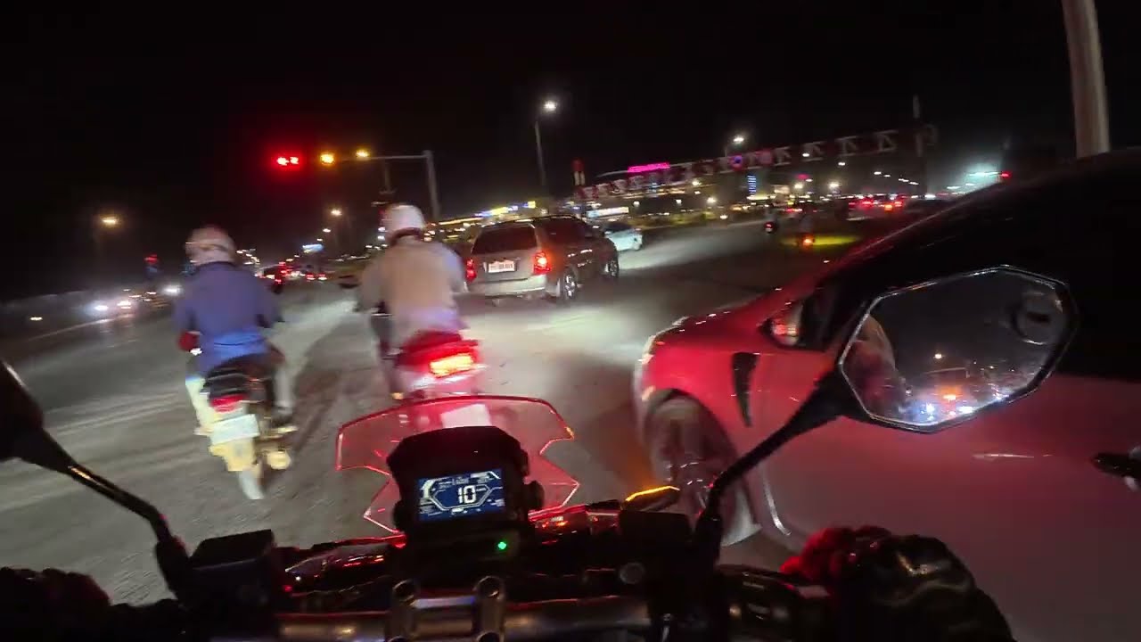 Phnom Penh Ride ASMR | Ep 038 | Night - Busy Traffic | 4K