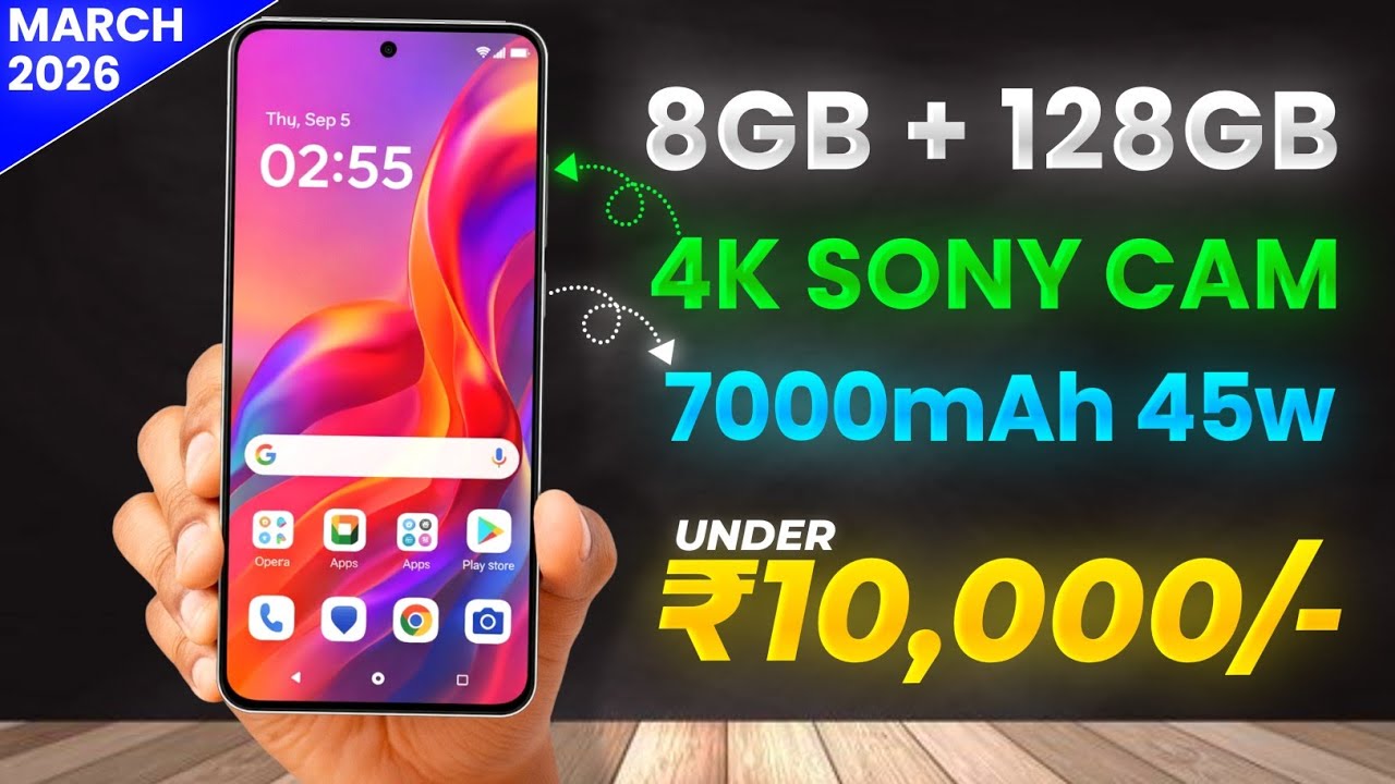 Top 5 Best 5G Phones Under ₹10,000 in March 2026 📱⚡ Budget 5G Kings!