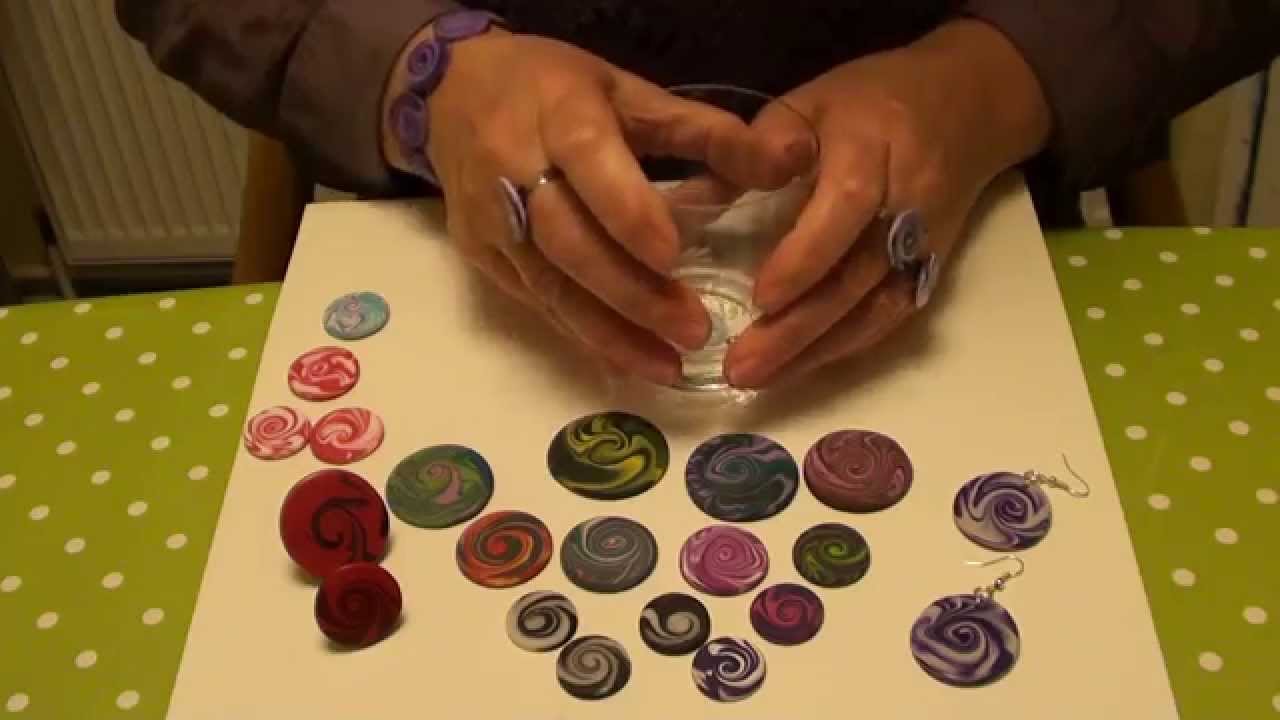 Anleitung Modeschmuck selber machen mit Swirlmuster 
