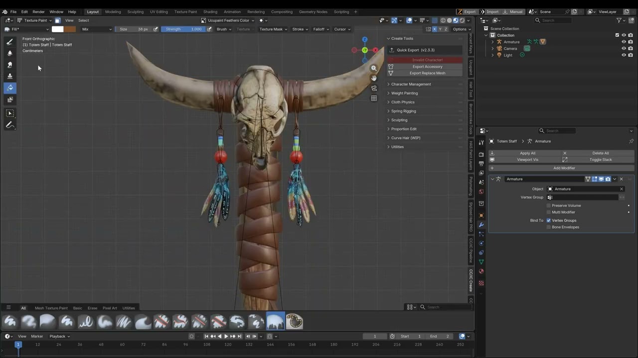 Add Spring Bones to Your Character Creator Items using Blender