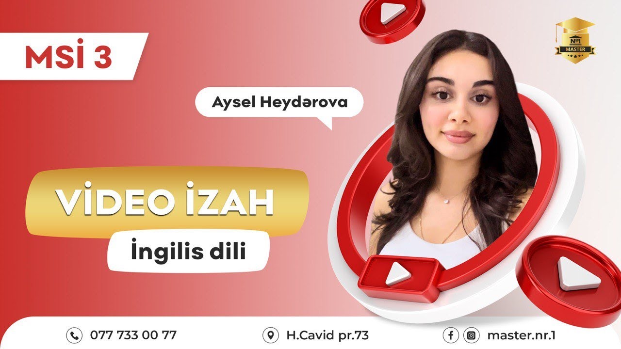 Mövzu Sınaq İmtahanı 3 - İngilis dili