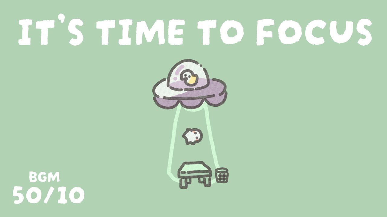 4 Hour 50/10 Relaxing Pomodoro Study BGM| Piano + Nature Sounds | Focus & Relaxation