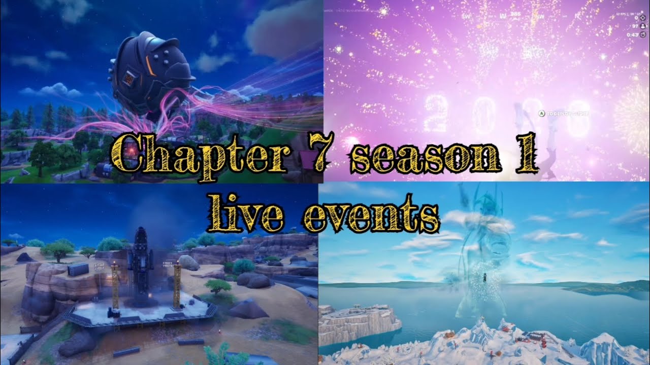 All Chapter 7 season 1 live events