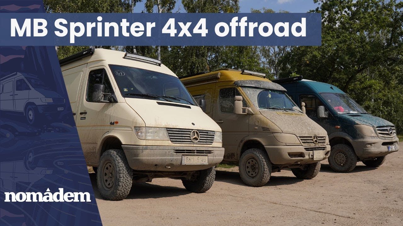Mercedes-Benz Sprinter 4x4 offroad - tři generace v Milovicích