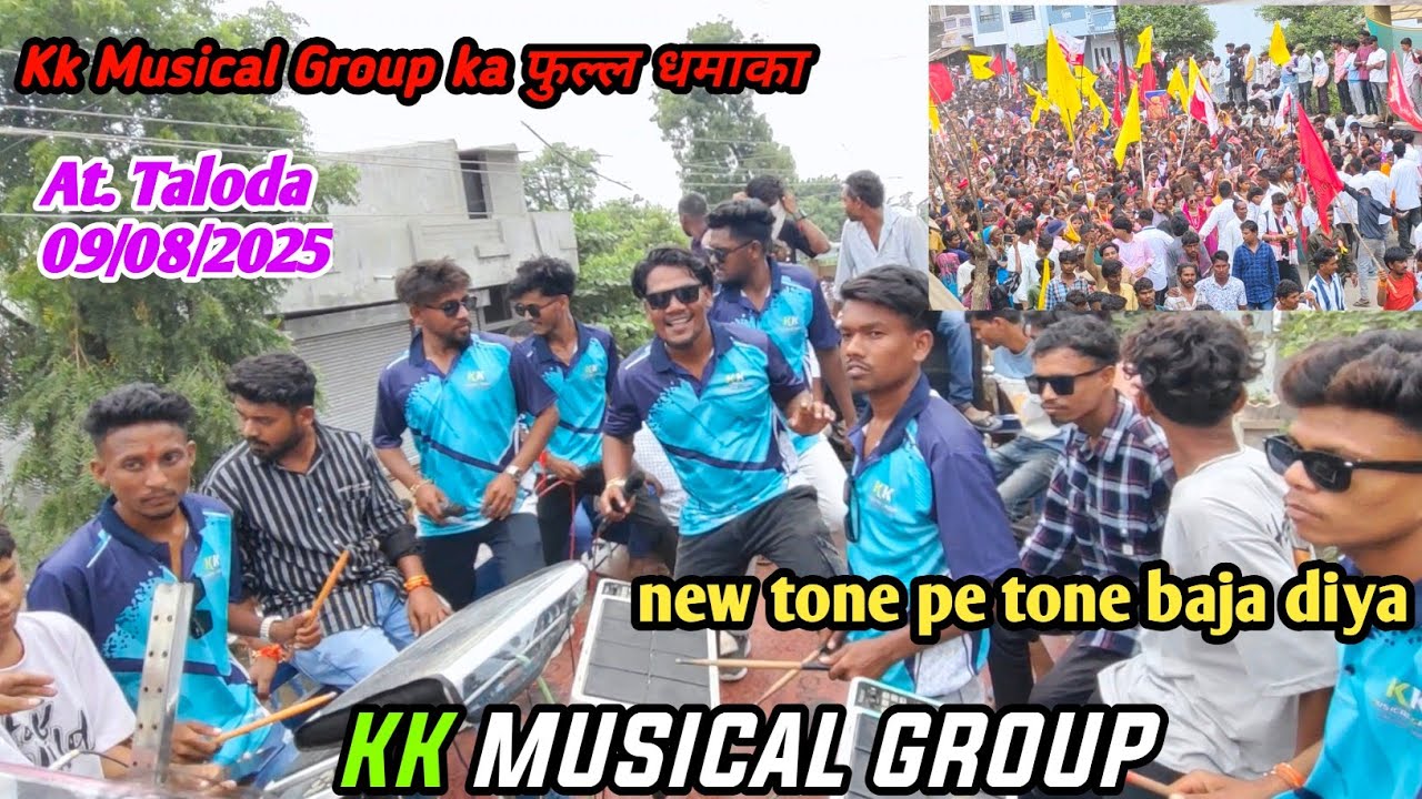 Kk the king maker group फुल्ल धमाका🫣😱 tone पे tone At तळोदा 09/08/2025