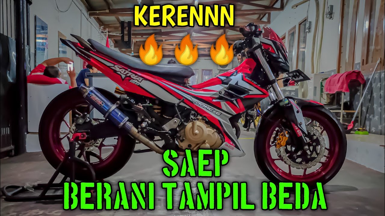 KERENNN ABISSS 🔥🔥🔥 || SATRIA FU MODIFIKASI BAN GAMBOT