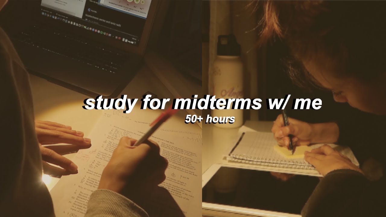 prepare for midterms with me! {pre-med student -- how i study}