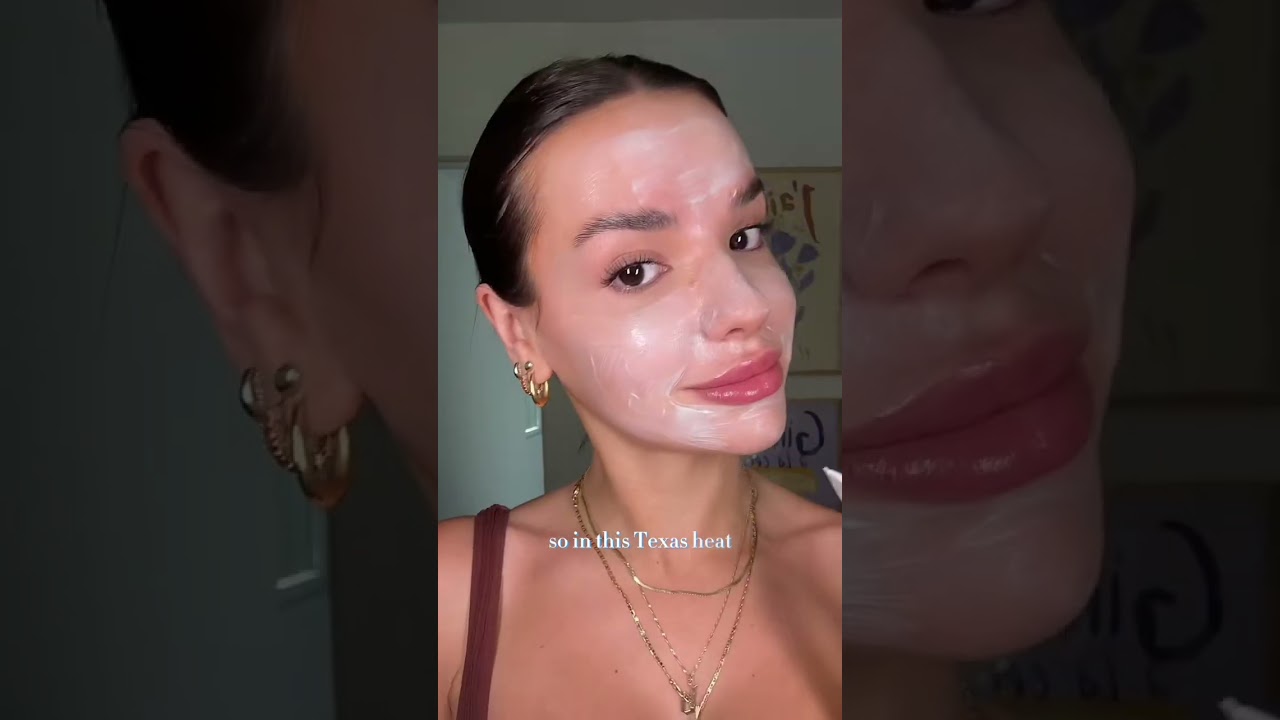 The new Clarins Cryo-Flash Cream-Mask 🤝 me in this texas heat! I love how it actually cools your fac