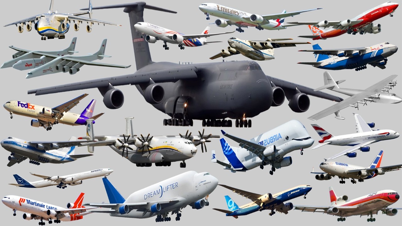 BIGGEST Air Vehicles | LARGEST AIRCRAFT in the world | Big Aircraft Vehicles Collections - Tuti TV