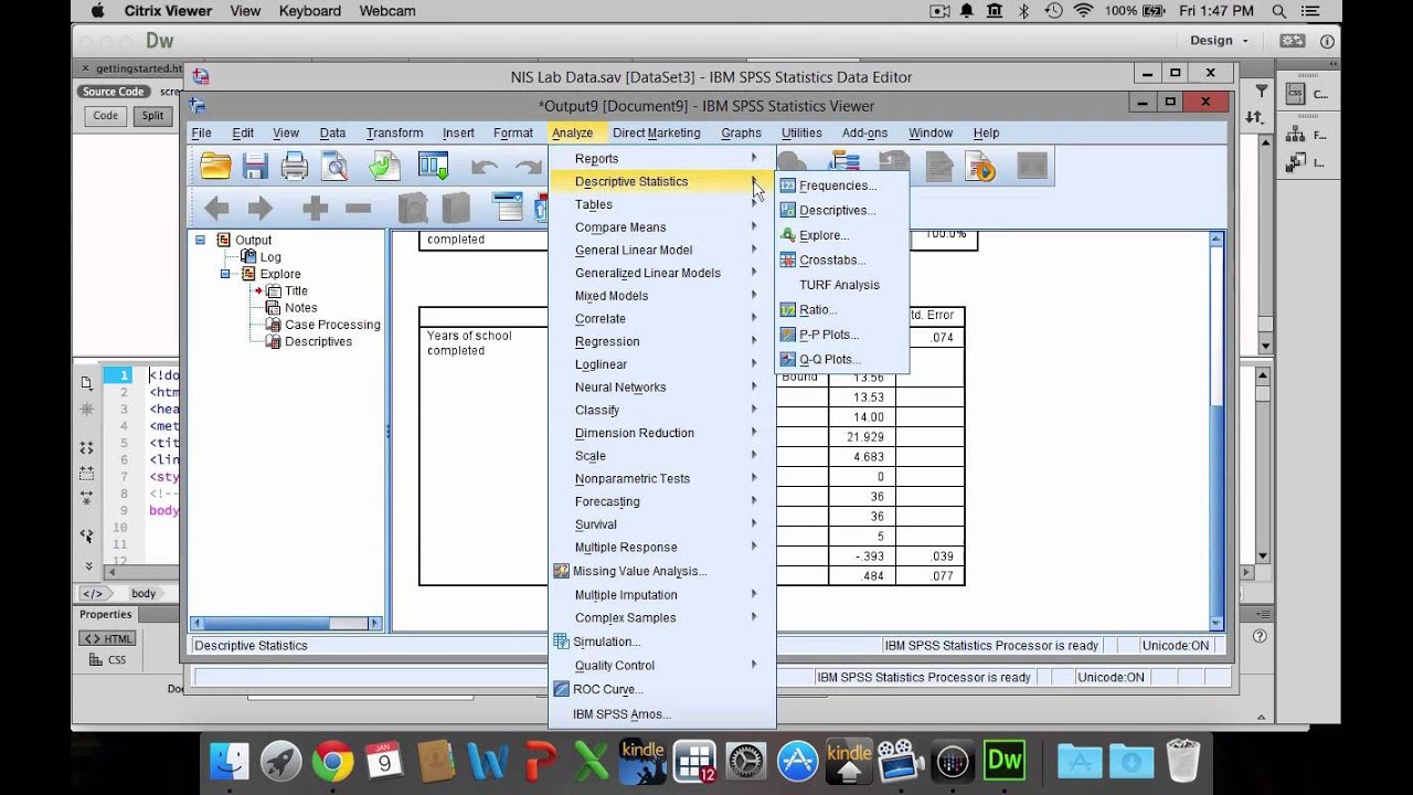 Estimation and Confidence Intervals in SPSS