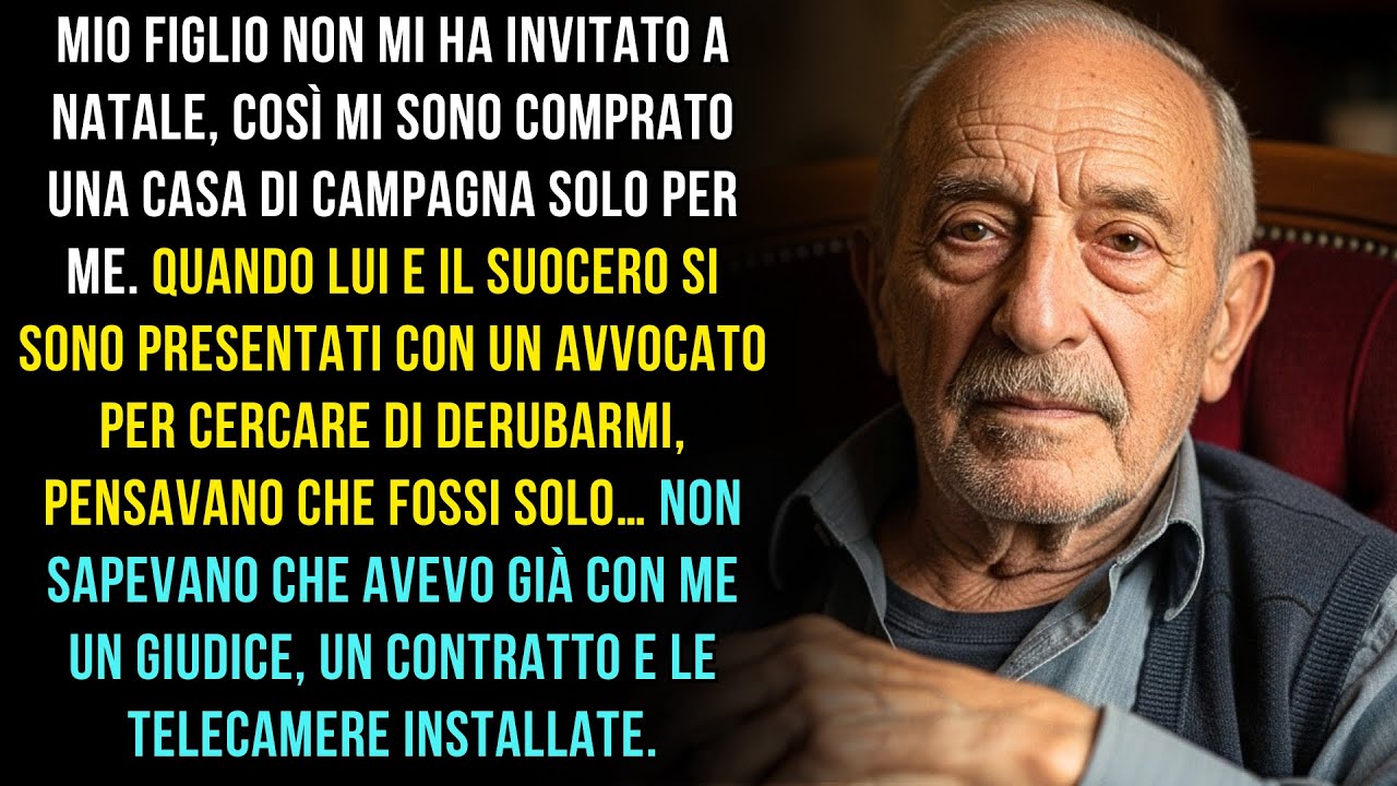 MIO FIGLIO NON MI HA INVITATO A NATALE,COSÌ MI SONO COMPRATO UNA CASA IN CAMPAGNA SOLO PER ME...