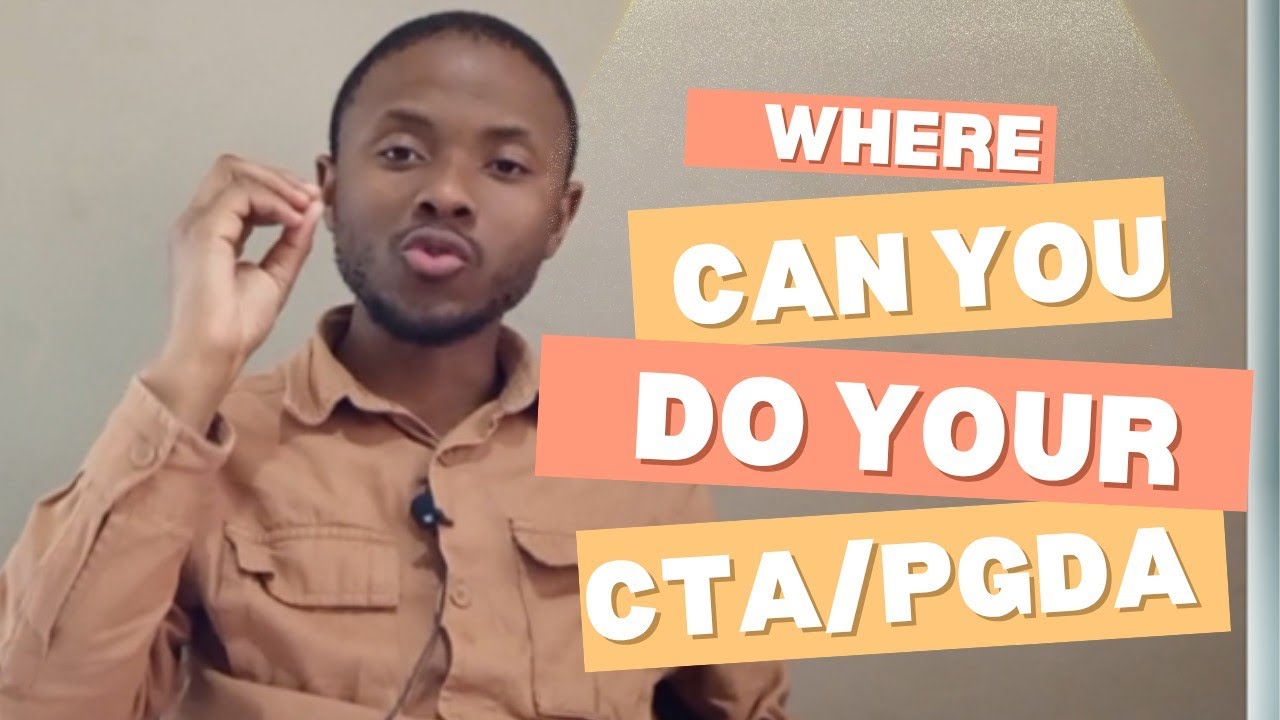 Where Can You Do Your PGDA/CTA? Public Institutions VS Private Institutions|| Fees to Pay