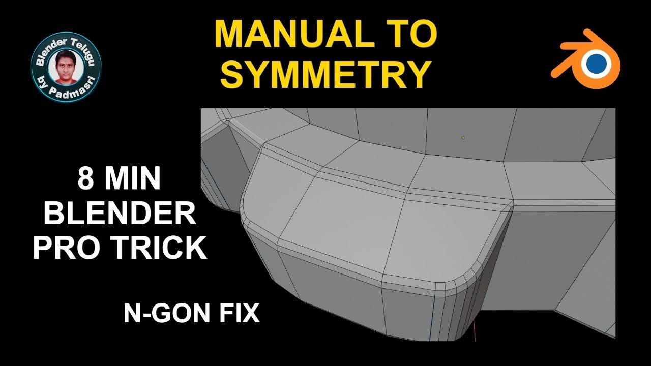 Blender Bevel Ngons to Quads FIX with the Knife Tool | Padmasri's Blender Tutorial