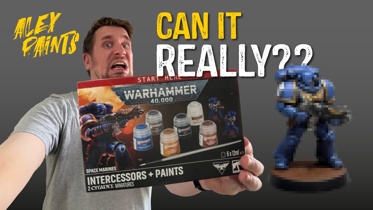Can the New Warhammer Space Marines Intercessors + Paints Starter Set Win Me Over?