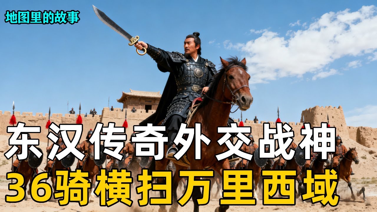 【三维动画】一人定西域！揭秘东汉最强外交战神班超，率 36 骑横扫万里西域，沉浸式还原这场名垂青史的史诗级征服【地图里的故事】​