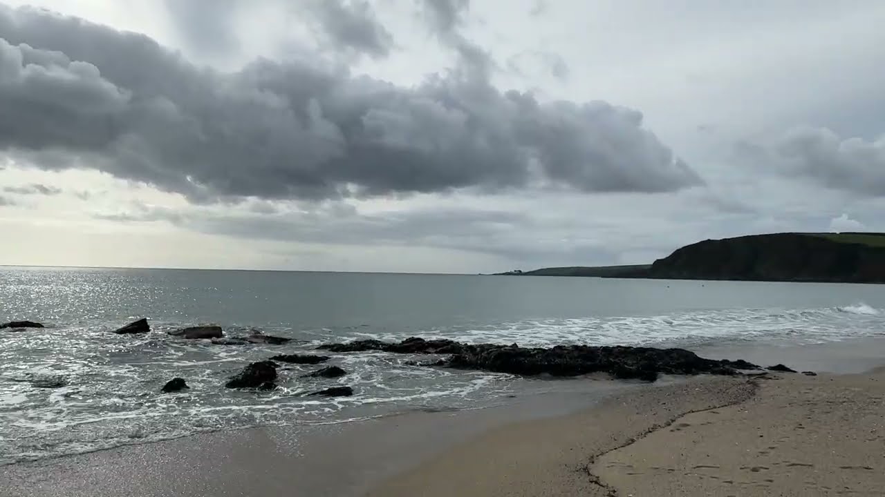 Pentewan Sands Beach, Cornwall, UK
