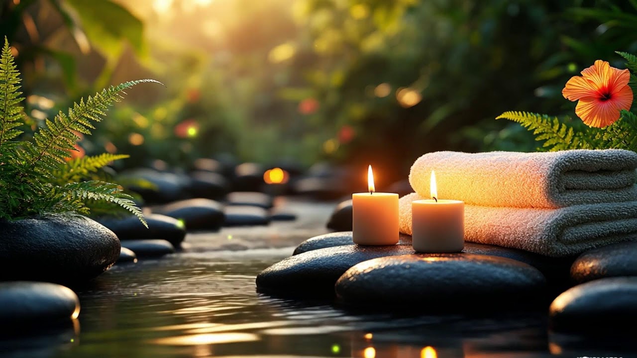 Relaxing Spa Music 🌻 Total Relaxation,Stress Release,Insomnia Cure,Healing Peaceful Water Music 37