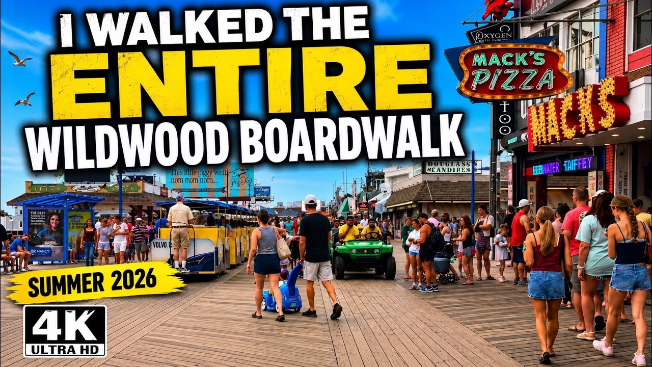 I Walked the ENTIRE Wildwood Boardwalk | Summer 2026 (4K)