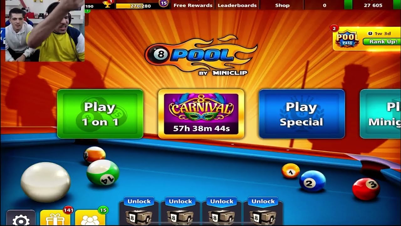تحدي بلياردو بين عبسي وذباح وغضب عبسي على غش ذباح  8 ball pool
