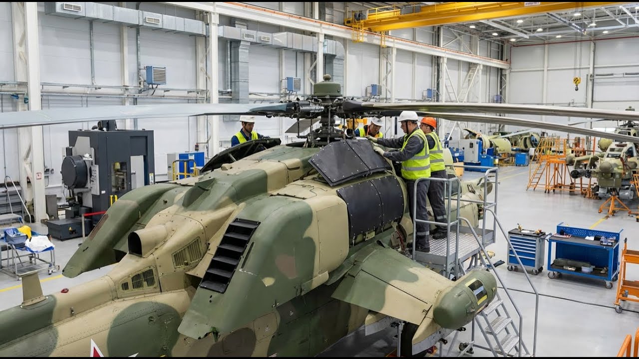 Inside the Factory: Mil Mi-28 Havoc Rotor Head Ballistic Armor & Survivability Systems