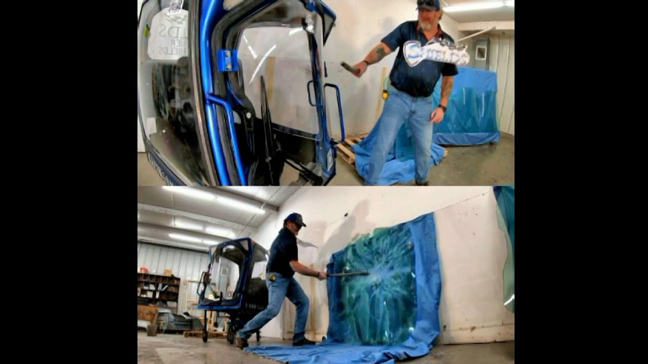 SHIELDS&reg; Polycarbonate vs Glass - Slow Motion Impact