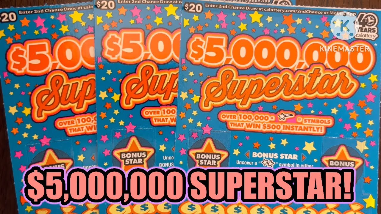 $5 000 000 SUPERSTAR! CA Scratchers