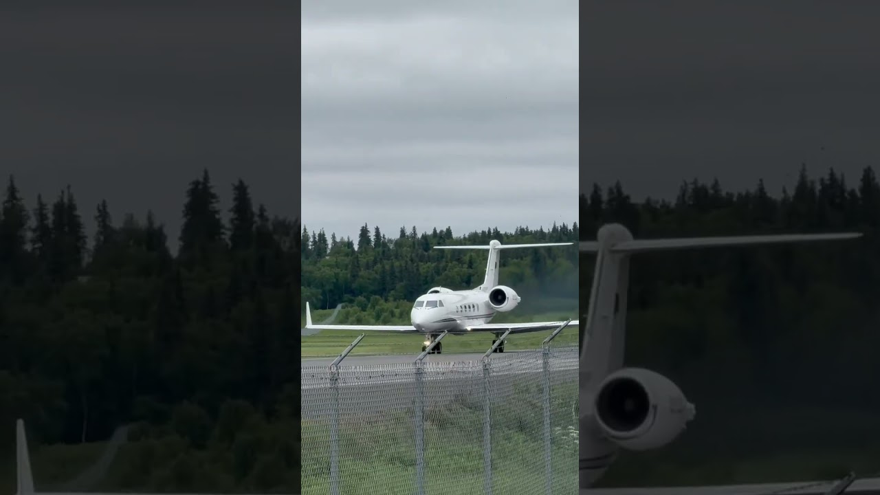 TIKCHIK Narrows Lodge GULFSTREAM AEROSPACE G-IV Taking off Runway 19 DLG-ANC