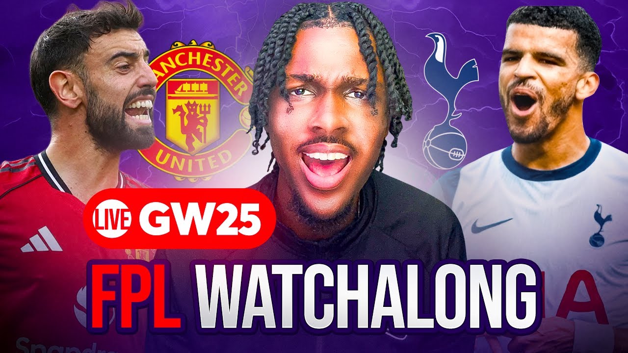 LIVE FPL WATCHALONG: MAN UTD vs SPURS🔥| BRUNO CAPTAIN🚨| Fantasy Premier League 25/26