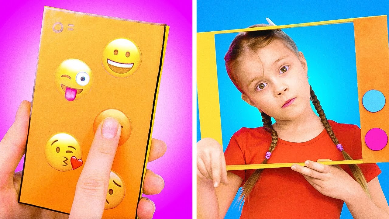 📺 How Do You Feel? 😄 Let's See Your Emotions Inside This Cardboard TV! ❤️