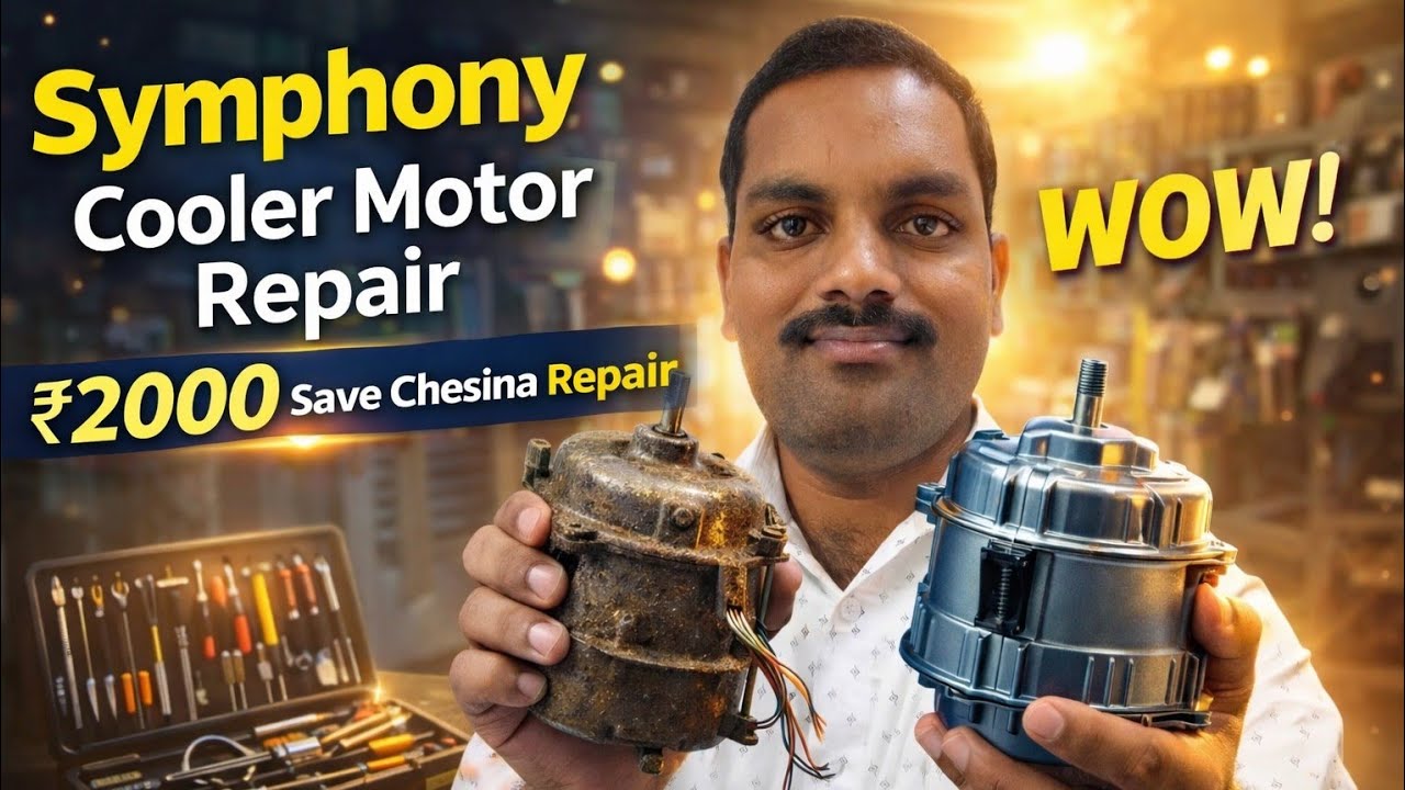Symphony Cooler Repair  #trending #electronic #ytshorts @Venkat360-P9