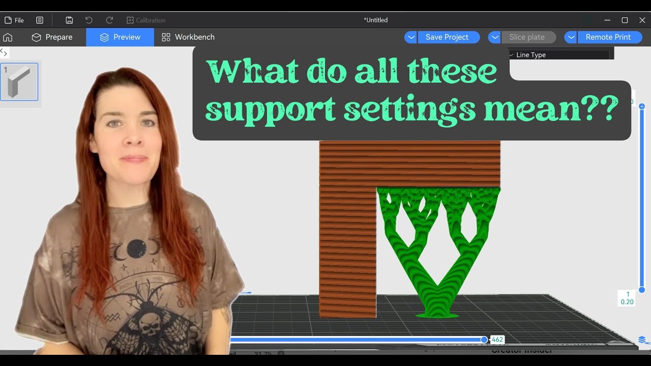 Supports in #anycubic Slicer Next settings. #3dprinting