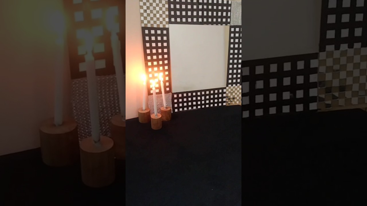 Turn cardboard into stunning mirror frame#decordiy#budgetfriendlydecor#upcycleddecor#easydecor#craft