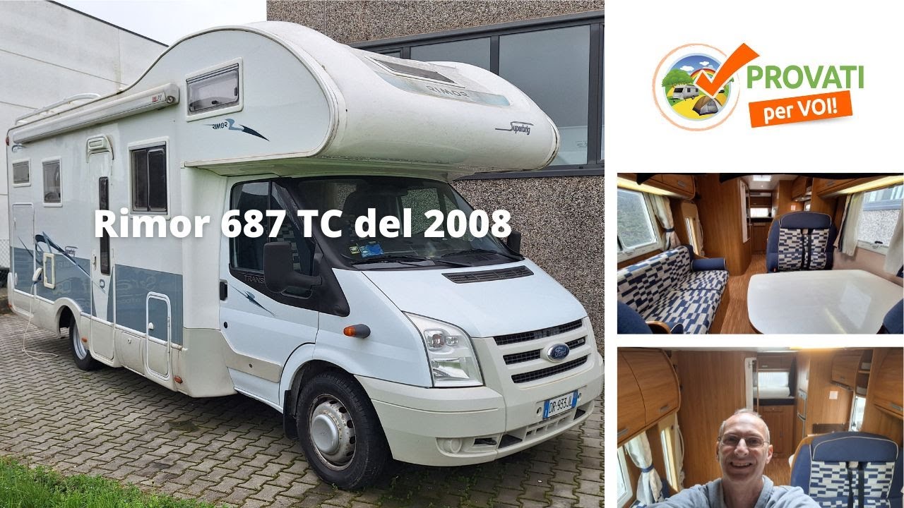 Recensione camper mansardato RIMOR 687 TC modello 2008 usato in vendita