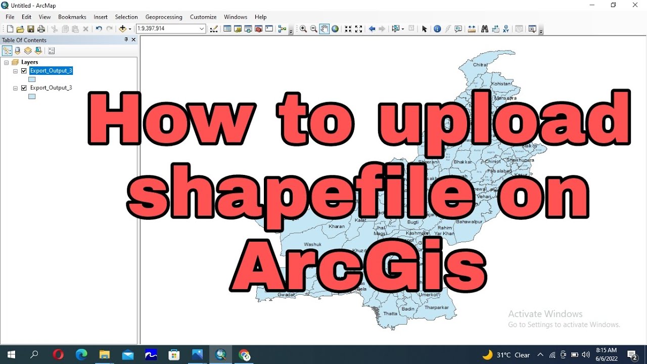 How to Upload Shapefile Arc GIS #gis #arcgis #esri
