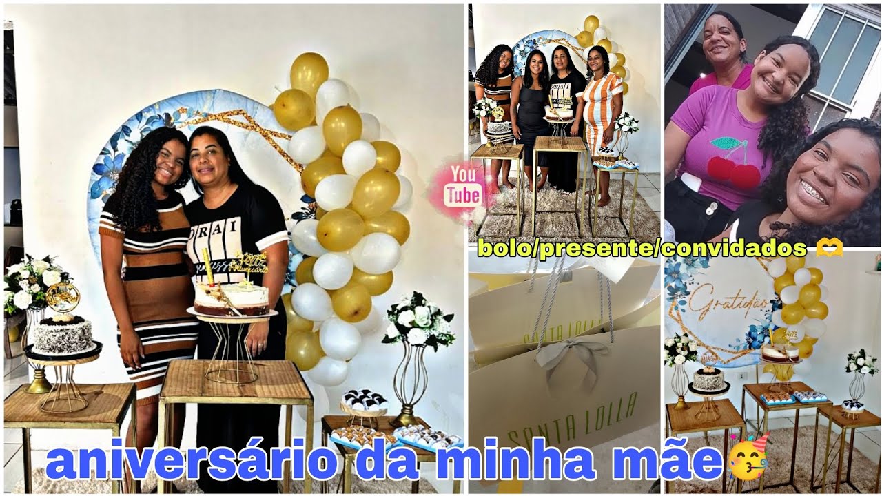 FESTA SURPRESA DA MINHA MÃE| BOLO/PRESENTE/CONVIDADOS/ PERRENGUE 🥳♥️