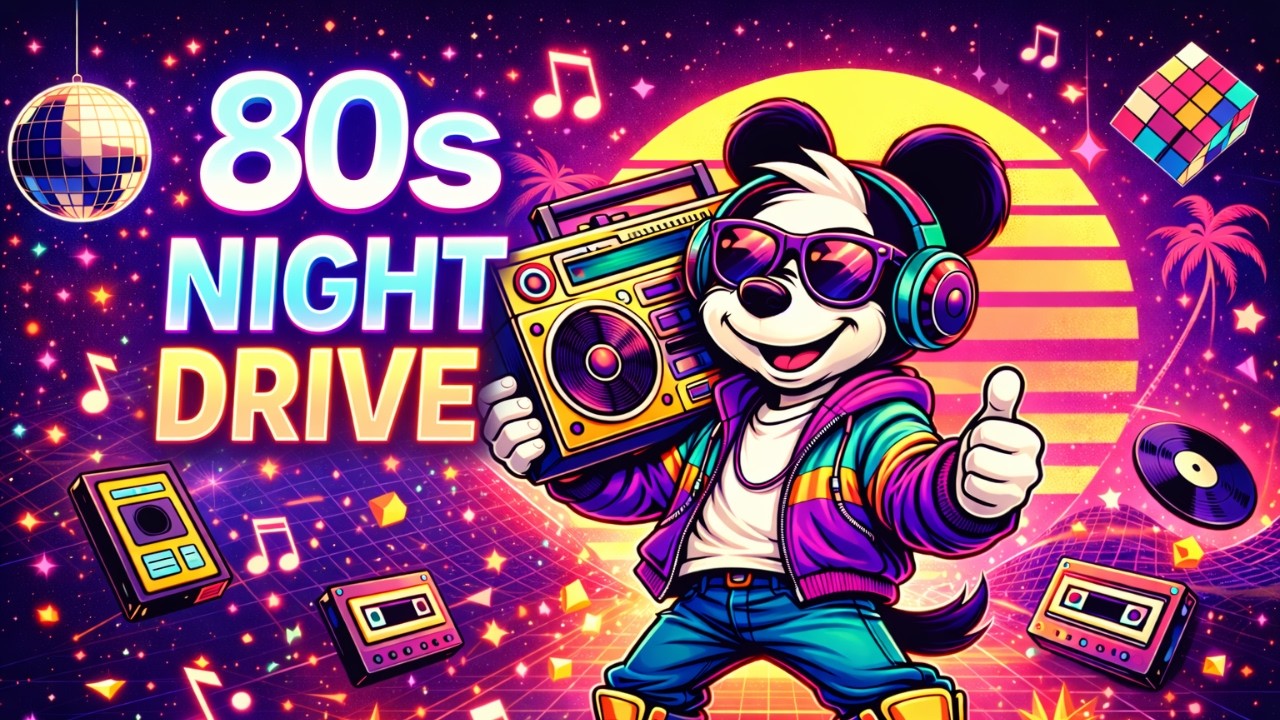 80s Night Drive 🚗🌌 | Neon Synthwave Instrumental Hits (No Vocals)