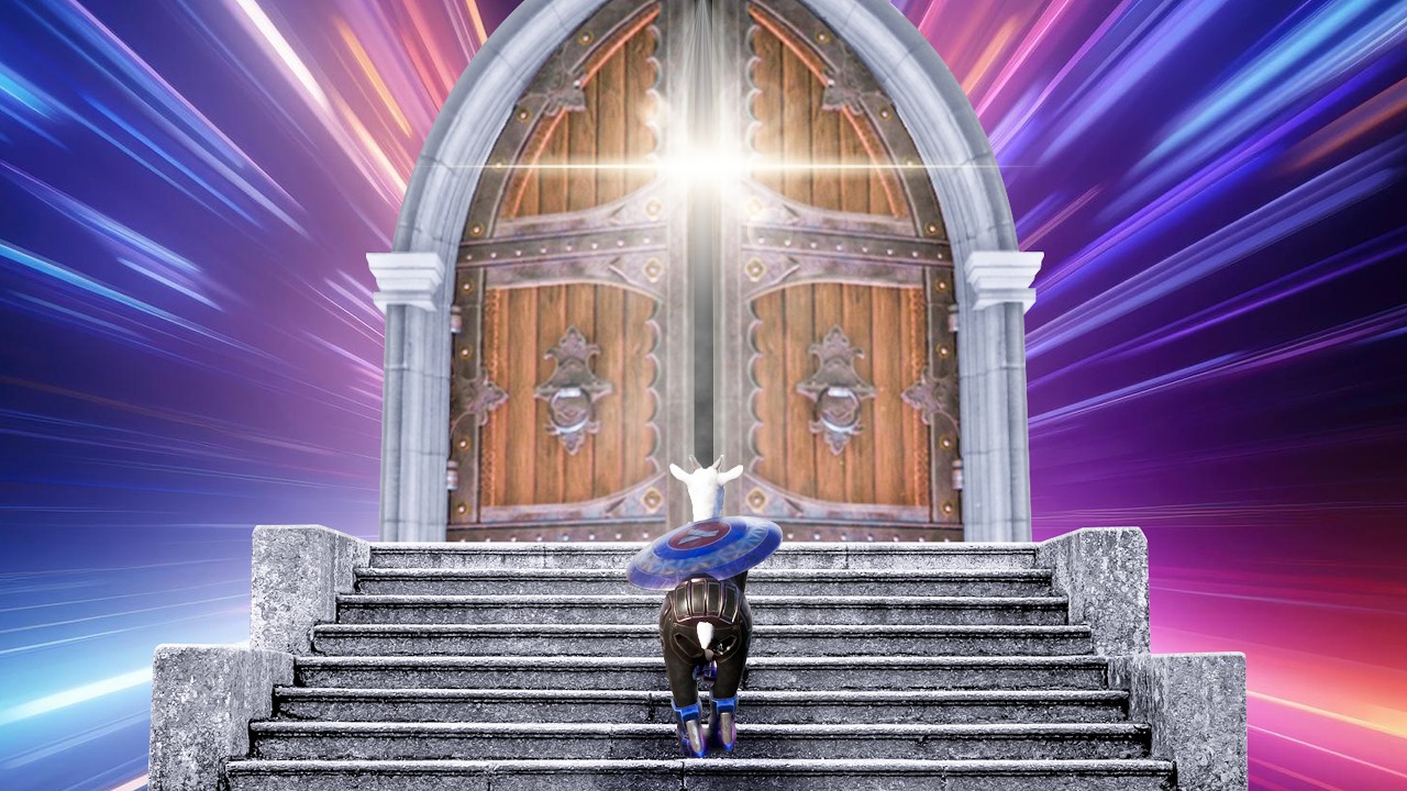 I finally opened the giant goat door! What's behind it?