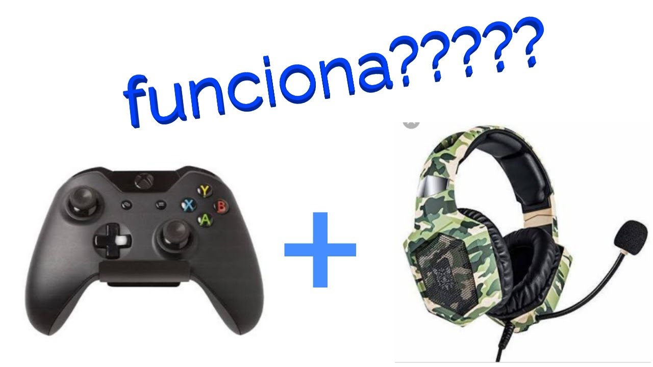 headset no controle do xbox one fat