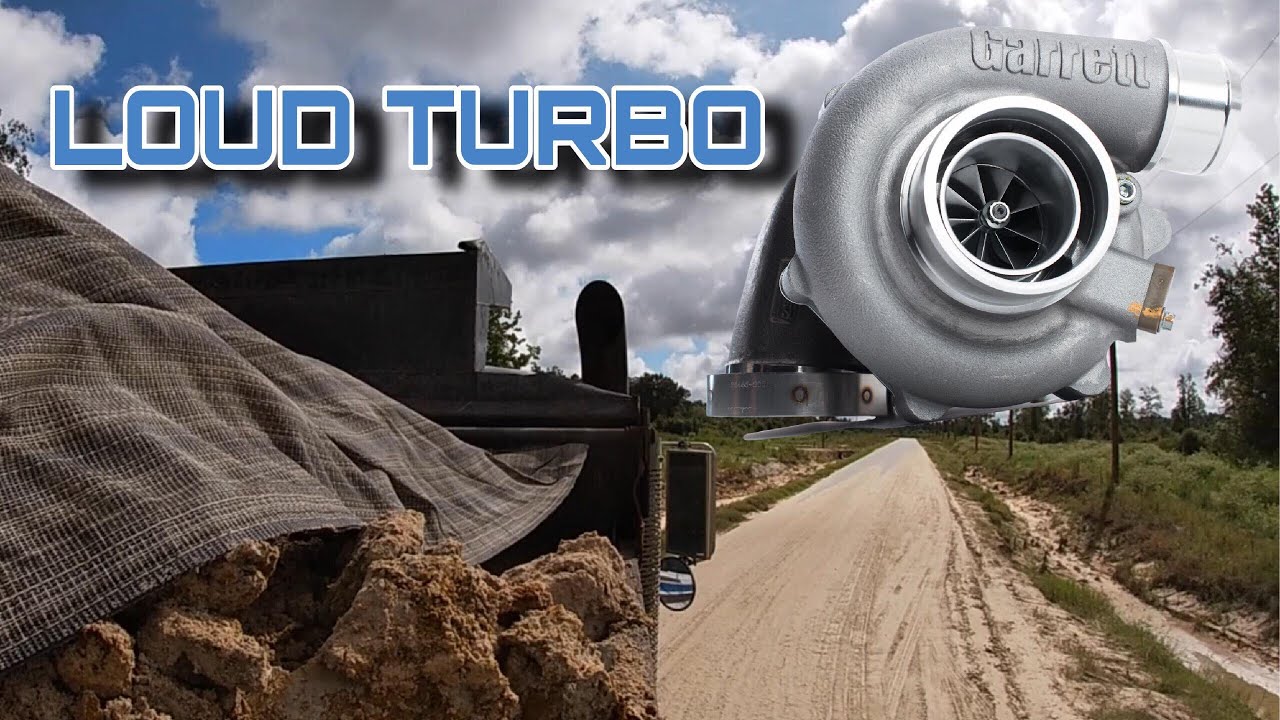 Mack e7 LOUD turbo whistle / hauling dirt
