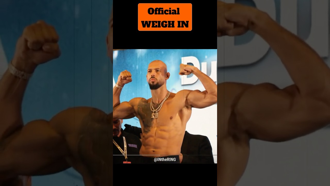 Andrew Tate vs Chase Demoor WEIGH IN 