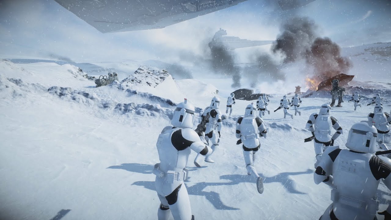 Star Wars Battlefront II Clone Troopers Vs Droids Hoth Supremacy Ai Battle