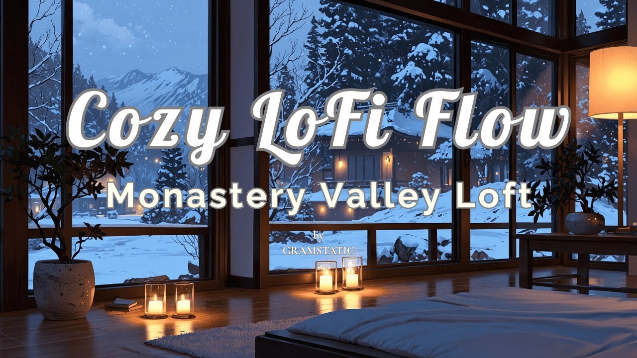 Monastery Valley Loft (1-hour Winter Lofi Hip-Hop & Ambient Chill for study, meditation & focus)