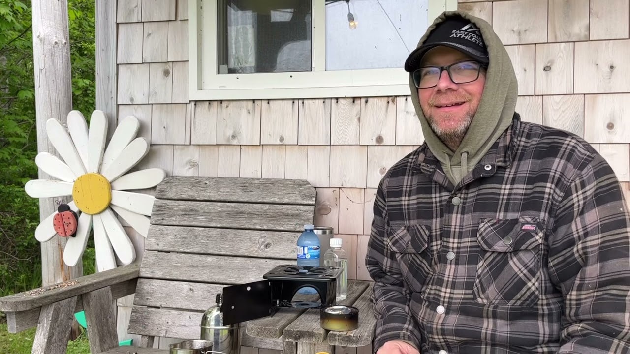 Coghlans camp heat vs my homemade methyl hydrate Looney stove. Northern Nova Scotia