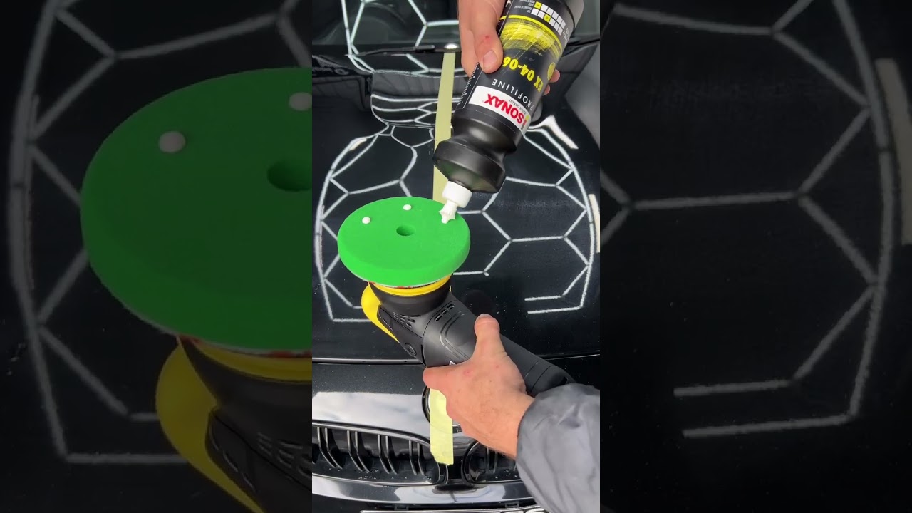 Sonax EX 04-06 paired with the Apex Customs Sensei Pro delivers a perfect mirror finish! #shorts