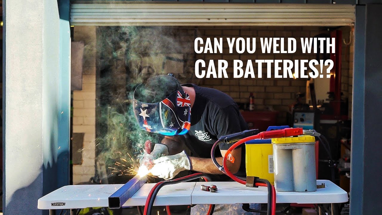 WELDING WITH CAR BATTERIES!! ft. TJ Jack