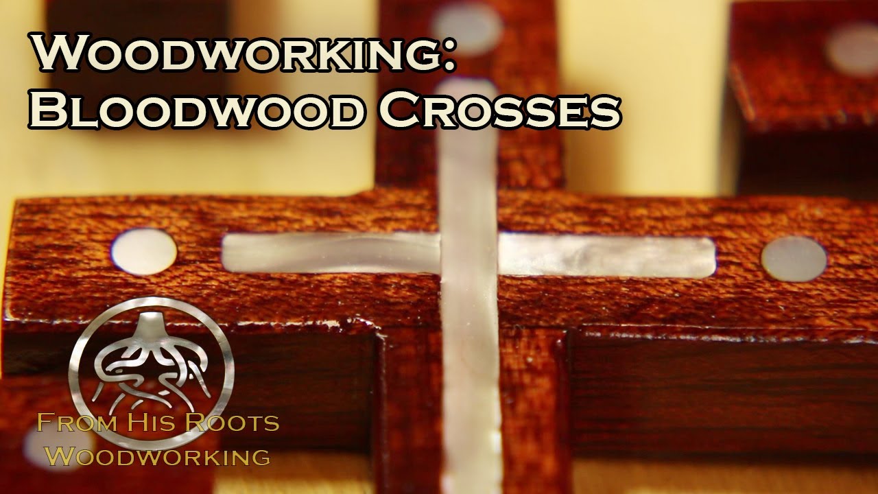 Bloodwood Cross Pendants - Woodworking