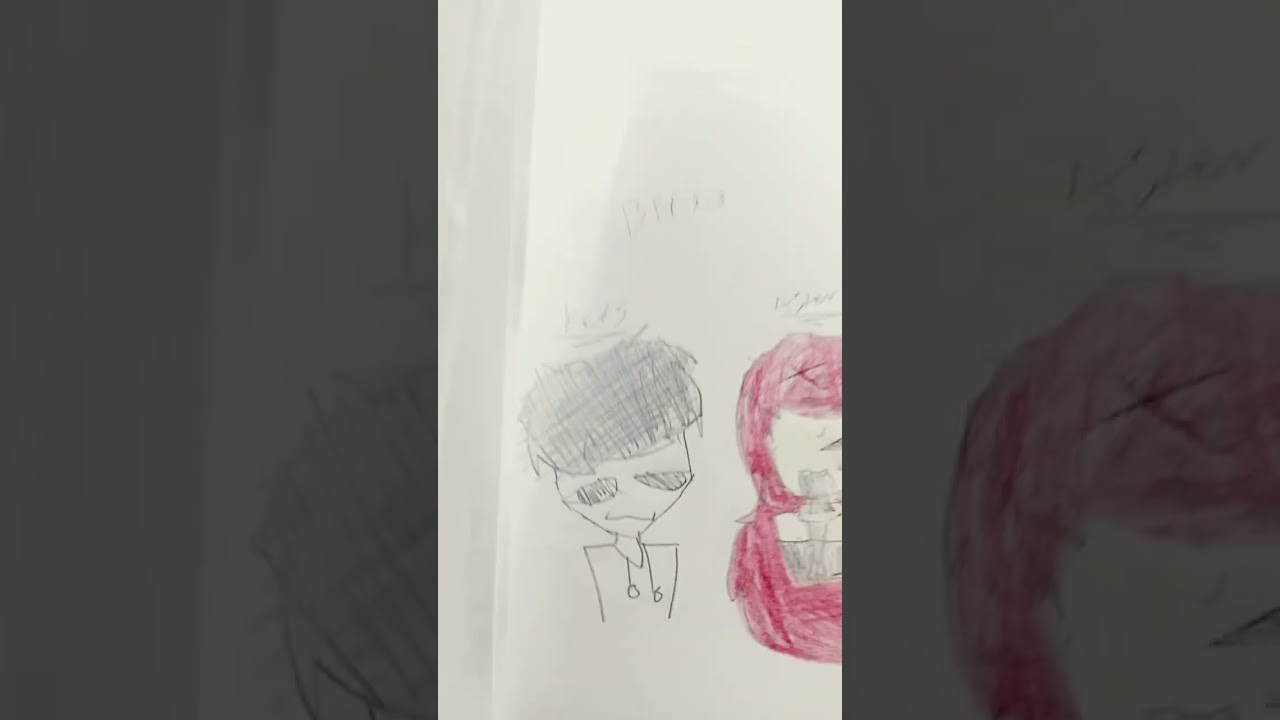 random drawings I made in class (the paper has added up)