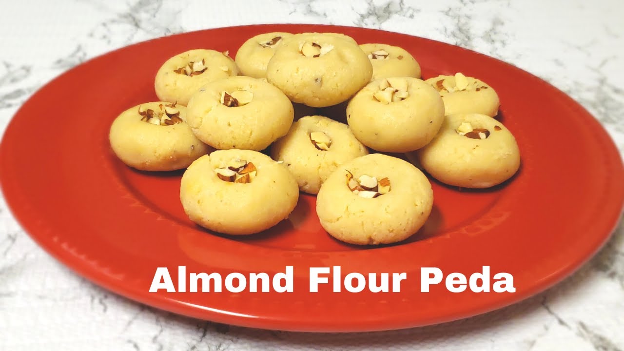 Almond Flour Peda/Badam Peda/Instant Indian Sweet Dish/Easy Sweet Dish Recipe