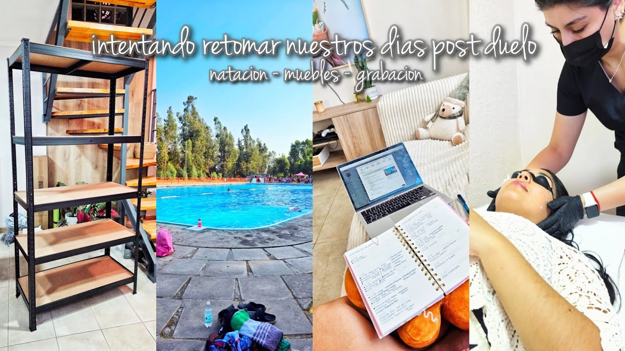 INTENTANDO retomar nuestros días POST DUELO 🕊🤍 natación 🏊🏼‍♀️ - armamos un mueble ✨️